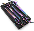 Moontay Professional 7" Dog Grooming Scissors Set 4PCS by Moontay