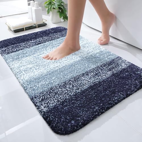 OLANLY Small Bathroom Rugs 24x16, Extra Soft Absorbent Microfiber Bath Rugs by OLANLY