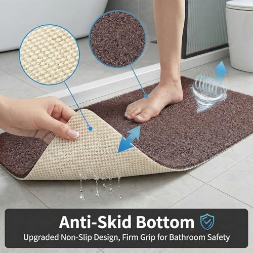 Shower Mat Non Slip, 16 x 24 Inch, Soft PVC Loofah Bath Mats - Image 5