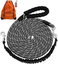 Long Dog Leash with Reflective Threads 15FT 20FT 30FT 50FT, Heavy Duty Bungee by Lanwandeng