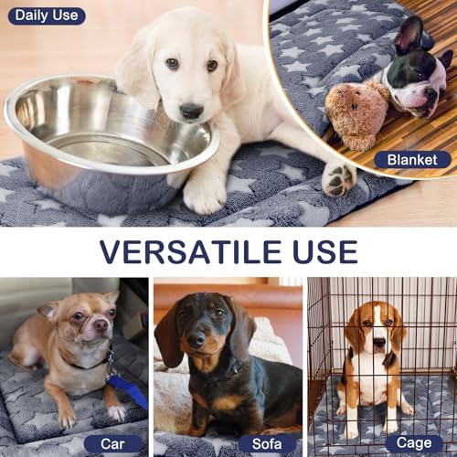 VitalCozy 4 Pcs Dog Crate Pads Soft Warm - Image 4
