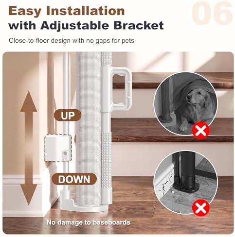 GRENFU Reinforced 120" Extra Wide Retractable Baby Gate, Indoor & Outdoor - Image 7