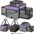 Top and 2 Sides Expandable Cat Carrier 18x11x11 TSA Airline Approved by SHARLOVY