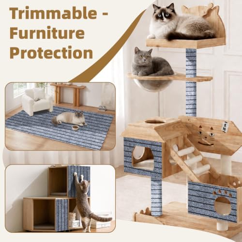 Cat Scratch Couch Furniture Protector, Self-Adhesive Scratch Pad - Image 2
