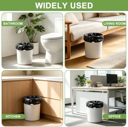 3 Gallon Trash Bags Drawstring, Small Trash Bags 132 Count - Image 7