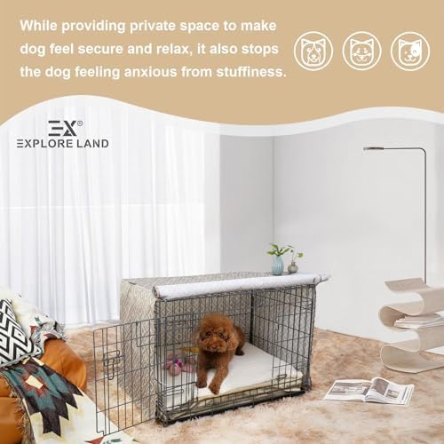 Explore Land Pattern Dog Crate Cover, 24 Inches - Image 6
