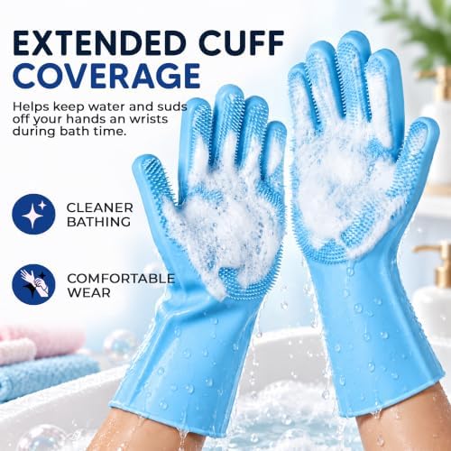 NVNAN Pet Washing Gloves for Dogs and Cats - Image 5
