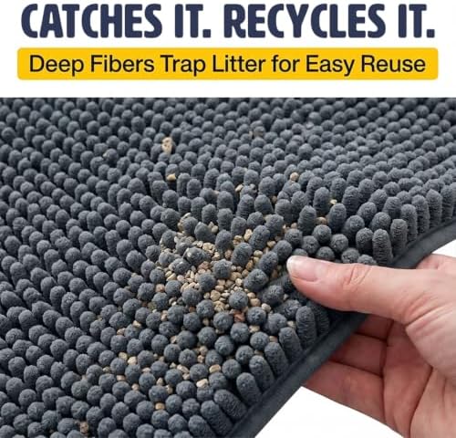 Muddy Mat® | XL Cat Litter Mat 48"x60", Litter Trapping Mat, Super Absorbent - Image 4