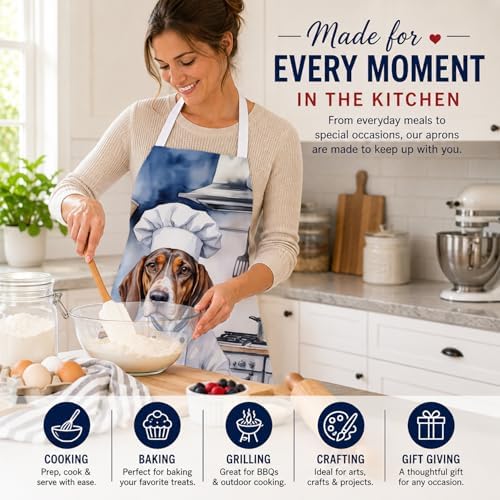 Caroline's Treasures American English Coonhound The Chef Apron Cooking Kitchen - Image 6