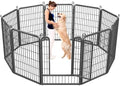Dog Playpen Outdoor, 40 inch 10 Panels Heavy Duty Dog Fence by Jhsomdr
