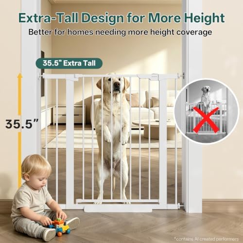 InnoTruth 29.6-39.1 in Wide x 35.5 in High Extra Tall Baby Gate - Image 3