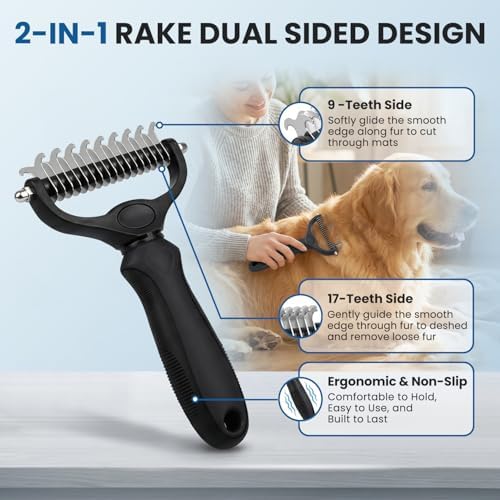 Pet Grooming Rake for Dogs and Cats - Image 2