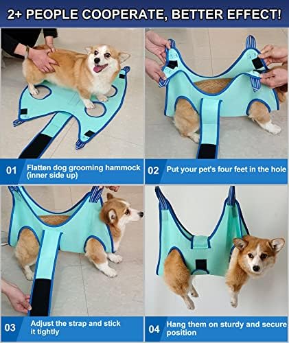 Kkiimatt Dog Grooming Hammock, Hanging Harness Holder - Image 4
