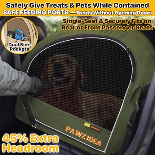 PAWZIDEA Portable Dog Crate for Car Travel, Medium & Large Dogs Up to 80lbs - Image 3