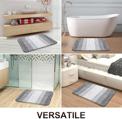 OLANLY Bathroom Runner Rug 59x17, Extra Soft Absorbent Microfiber Bath Rugs - Image 6