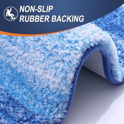 OLANLY Bathroom Runner Rug 59x24, Extra Soft Absorbent Microfiber Bath Rugs - Image 4