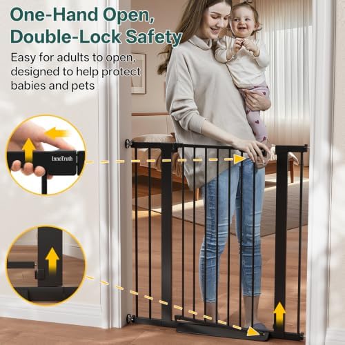 InnoTruth 27-36.6 in Wide x 35.5 in High Extra Tall Baby Gate - Image 4