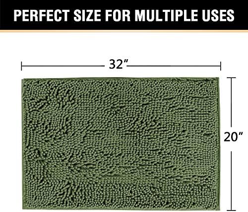 H.VERSAILTEX 20x32 Inch Loden Bath Mat Soft Shaggy Bathroom Rugs Non-Slip - Image 2