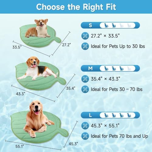 Paw Legend Dog Cooling Mat 45.3" x 55.1", Reversible Pet Cooling Pad Blanket - Image 5