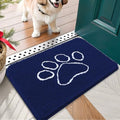 OLANLY Dog Door Mat for Muddy Paws 30x17, Paw Print Design Chenille Mud Mat by OLANLY