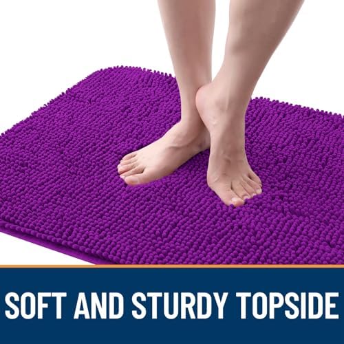 OLANLY Dog Door Mat for Muddy Paws 24x16, Super Absorbent Chenille Mud Mat - Image 4