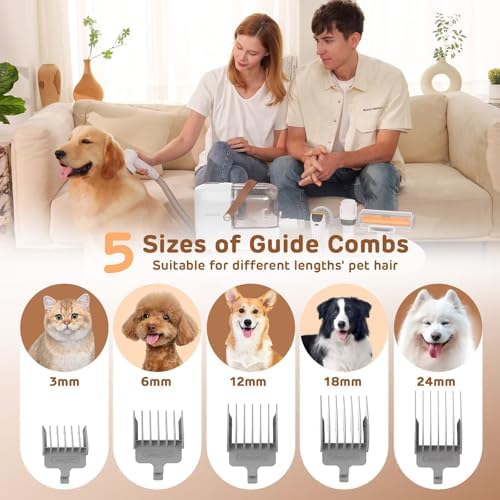 HEAPETS Dog Grooming Vacuum Kit - 3L Vacuum - Image 3