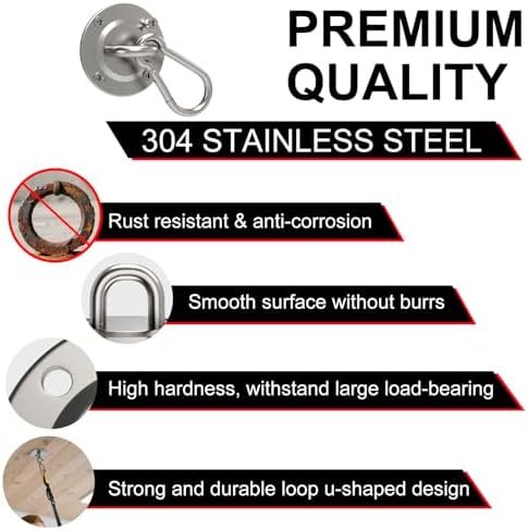 2 Pack Secure Dog Leash Parking Indoor Outdoor, Heavy Duty Stainless Steel - Image 5