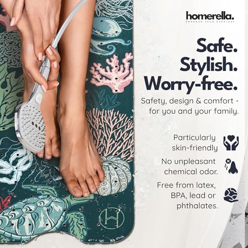 homerella Bathtub Mat Non Slip Kids 40x16 Baby Bath Mat Non Slip Anti Mold - Image 2