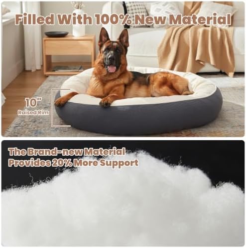 45 inch Soft Touch Fleece Donut Dog Bed - Image 4