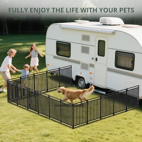 Thickened Outdoor Dog Fence, 48 Panels - Image 6