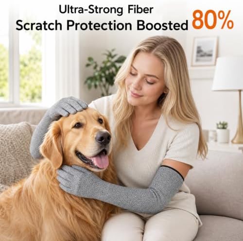 Cat Gloves Bite Proof, 15.7” Ultra Flexible Animal Handling Gloves - Image 2
