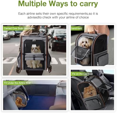 Cat Carrier Backpack, Expandable Pet Carrier - Image 6