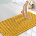 Smiry Bathroom Rugs 44X24, Extra Soft Rubber Backing Chenille Bath Mats by Smiry