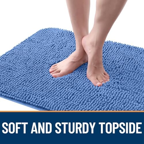 OLANLY Dog Door Mat for Muddy Paws 48x30, Super Absorbent Chenille Mud Mat - Image 4