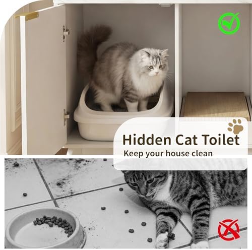 Double Cat Litter Box Enclosure - Image 5
