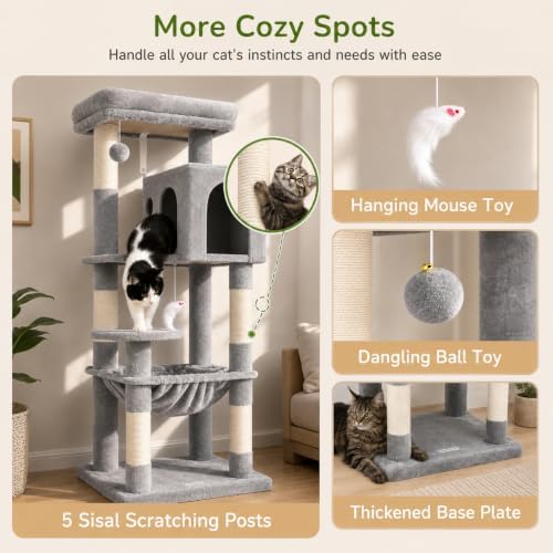 Globlazer Cat Tree Tower with Scratching Post - Image 5