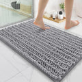 Smiry Bathroom Rugs 35X24, Extra Soft Rubber Backing Chenille Bath Mats by Smiry