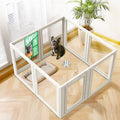 FXW AuraSpace Clear Acrylic Indoor Dog Playpen, 8 Panels by FXW