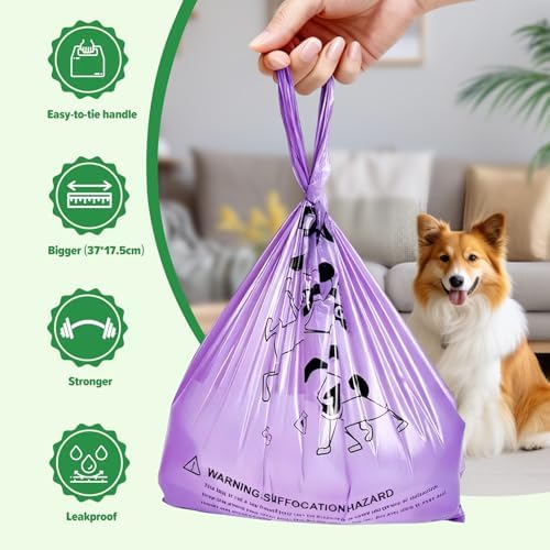 Poop Bags for Dogs, Extra Thick Leak Proof Pet Waste Bag for Puppy Walking and - Image 4