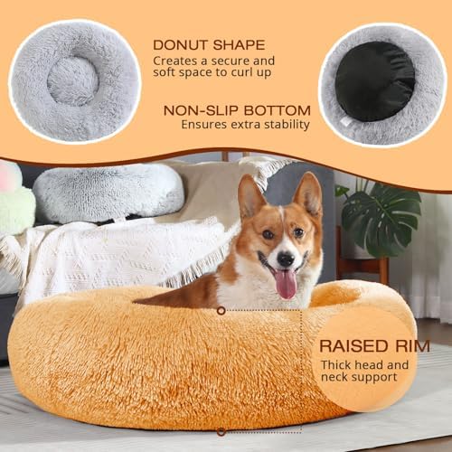 JOLLYVOGUE Dog & Cat Bed, Calming Anti-Anxiety Pet Bed - Image 5