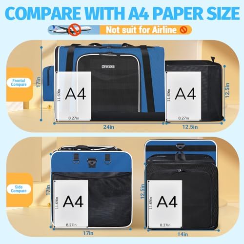 Petskd Side Expandable Large Cat Carrier - Image 4