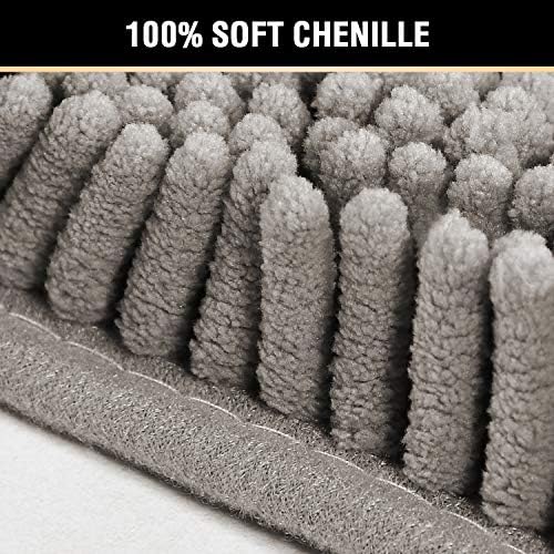 H.VERSAILTEX Microfiber Bath Rugs Chenille Floor Mat Ultra Soft Washable - Image 3