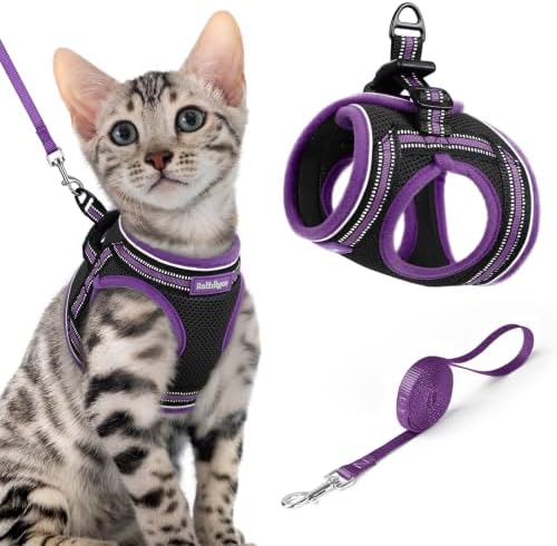 rabbitgoo Cat Harness and Leash Set, Step-in Soft Vest by rabbitgoo