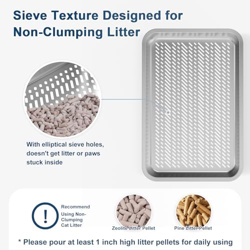 Suzzipaws XL Stainless Steel Sifting Litter Box - Image 4