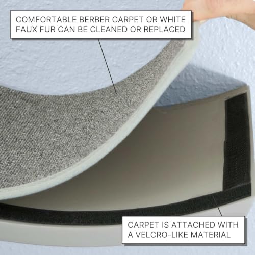 The Refined Feline 60 Inch Lotus Branch Cat Shelf in Black Espresso Right Facing - Image 3