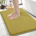 OLANLY Memory Foam Small Bathroom Rugs 24x16, Absorbent Mat, Deep Mustard by OLANLY