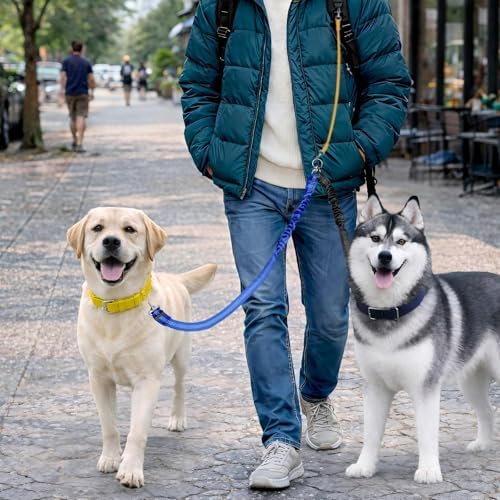 Double Dog Leash for Two Dogs, Professional No Tangle 360° Swivel Coupler - Image 6