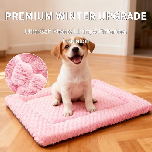 Dog Bed Mat, Reversible & Ultra Soft Kennel Pad-Machine Washable Pet Bed - Image 5