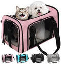Soft-Sided Cat Carrier 20x13x13 in Expandable Travel Pet Bag 22LBS by Lowiparr