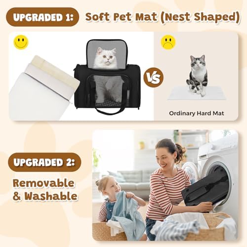 Large Cat Carrier Soft Up to 28 Lbs, Breathable Pet Bag - Image 4